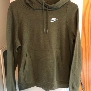 Army green Nike hoodie